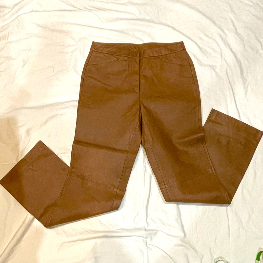 Chadwicks brown leather pants size 6